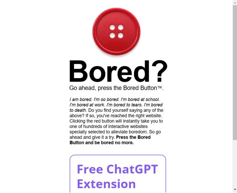 Bored Button – Play The Game Free Online 2025